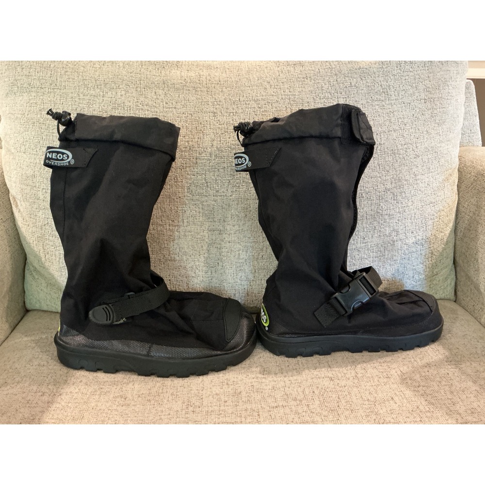 NEOS Overshoe Adventurer Black Waterproof Winter Snow Boots Mens Small